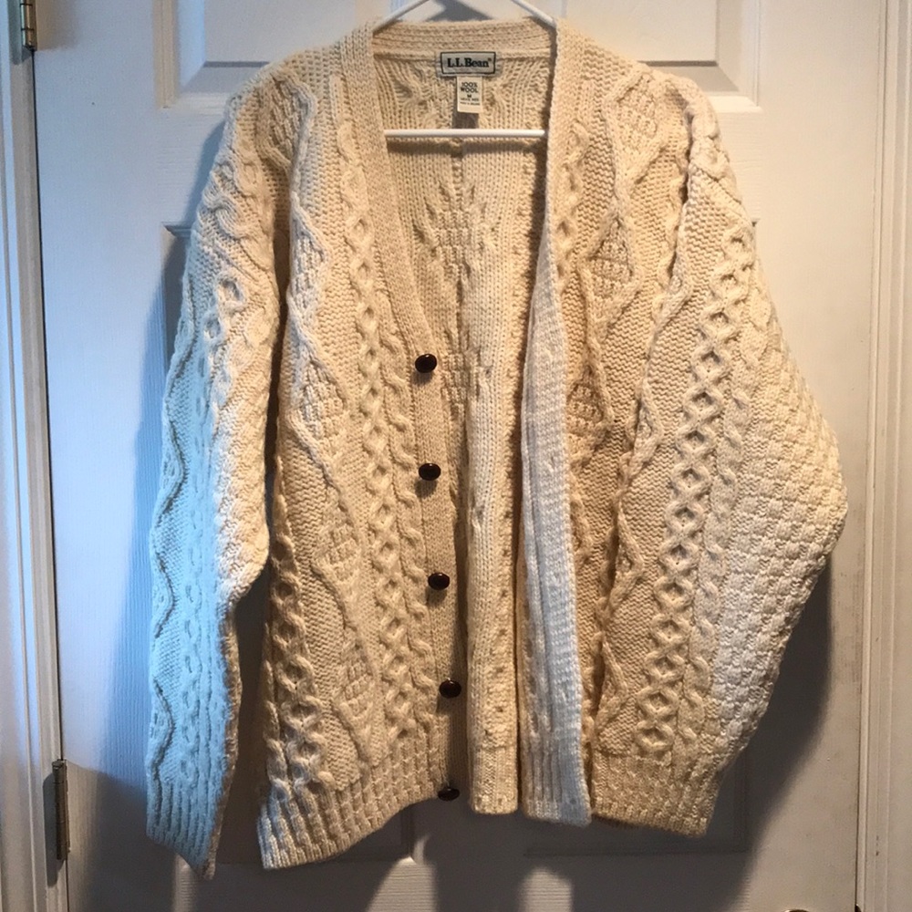 L.L Bean men’s wool cardigan